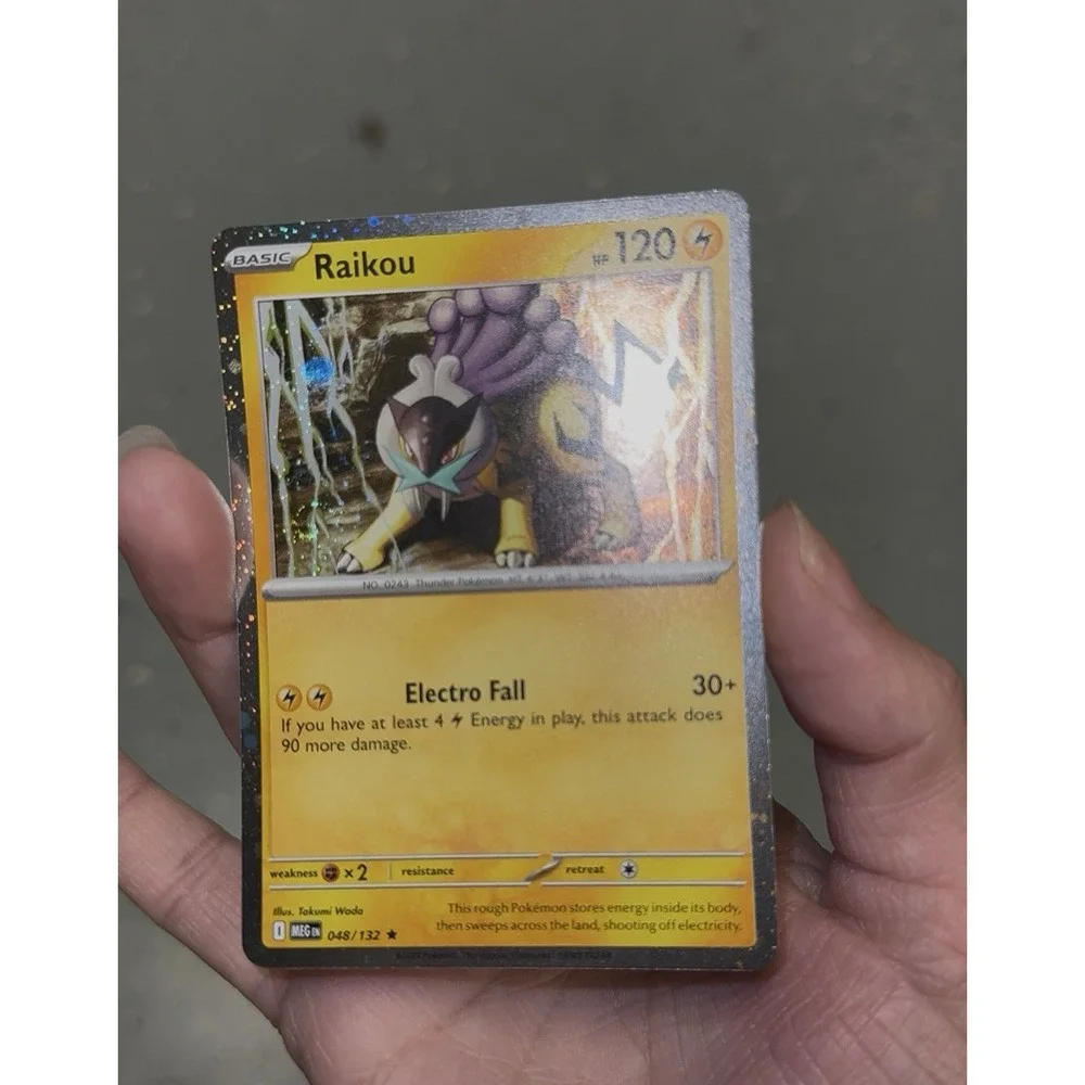 FART WHOLE SWIRL 🌀 Raikou 048/132 Mega Evolution Cosmos‎ Holo Promo Pokemon NM